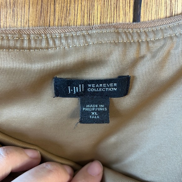 J. Jill Wearever Slim Leg Pull On Pants Camel Tan XL Tall Shapewear Career - Picture 4 of 8